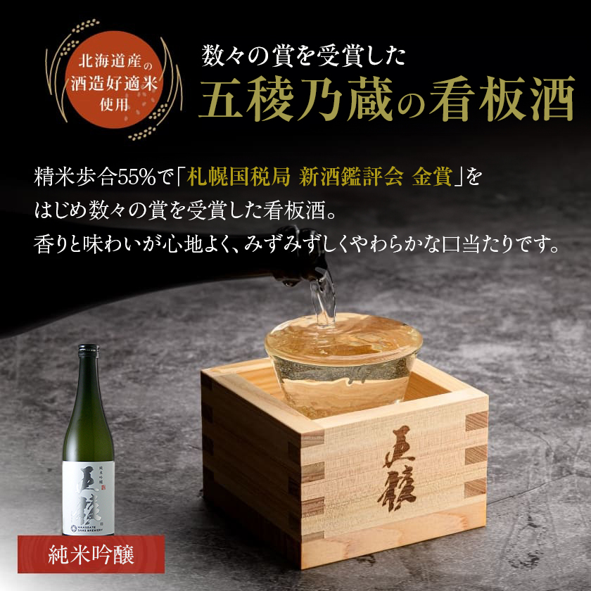 「五稜」飲み比べセット　純米吟醸・純米大吟醸　720ml×各１本