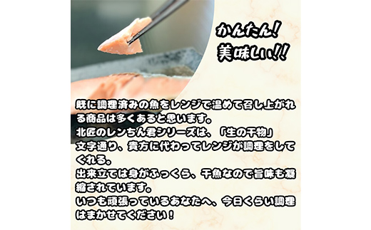 【北海道産釧路加工】レンジで簡単レンちん君　「たら」セット 鱈 たら タラ 簡単調理 レンジ おかず 調理済 時短 調理 F4F-4684