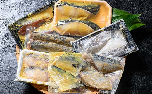 漬魚食べ比べセット(1) 各2切×1袋入 紅鮭 真鱈 銀ダラ 真さば 秋刀魚 さんま 海鮮 魚 漬魚 個包装 真空パック 小分け簡単 冷凍 おかず F4F-4758