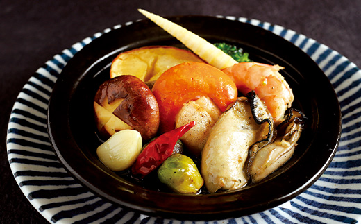【2つのキャンプ飯】牡蠣と帆立のアヒージョ 柳ダコのご飯の素 簡単 メスティン 料理 F4F-2523