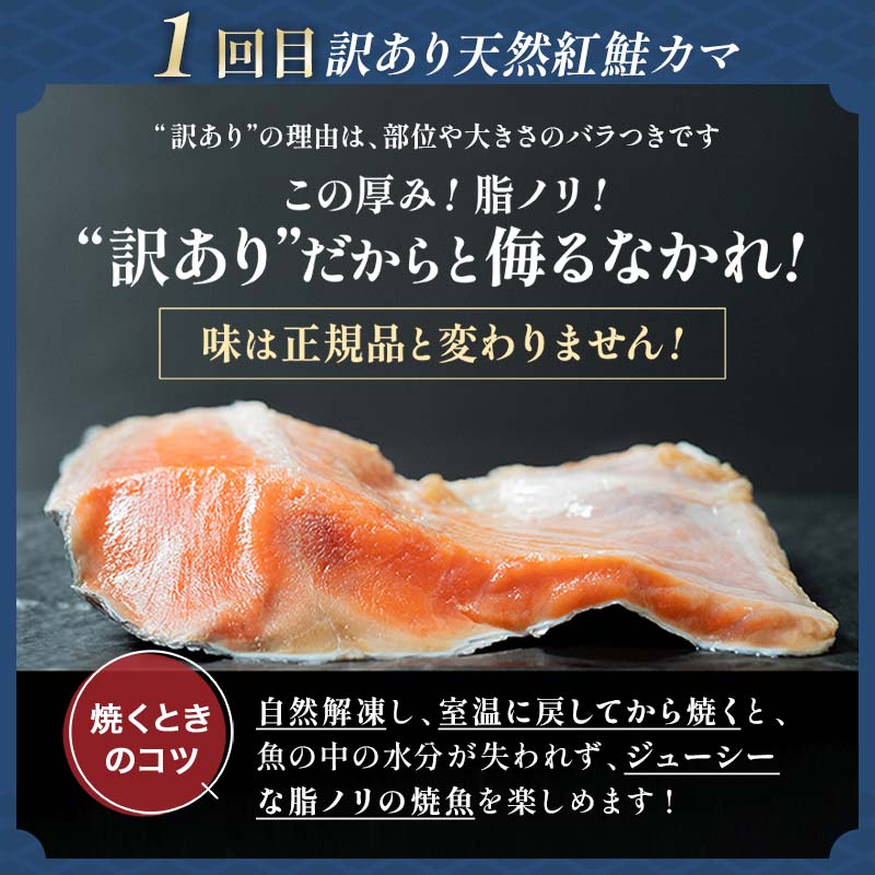 6か月連続！北海道 釧路発 厳選海鮮定期便！ Cコース 鮭 ほたて たらこ 糠さんま 毛ガニ 明太子 6種 海鮮 定期便 F4F-2216