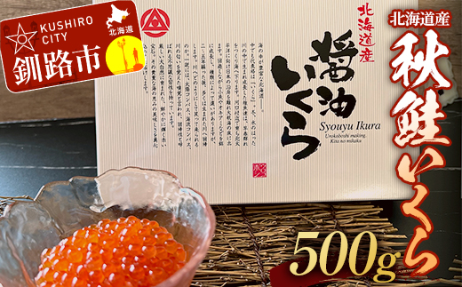 秋鮭いくら（醤油味）500g ふるさと納税 いくら F4F-0322
