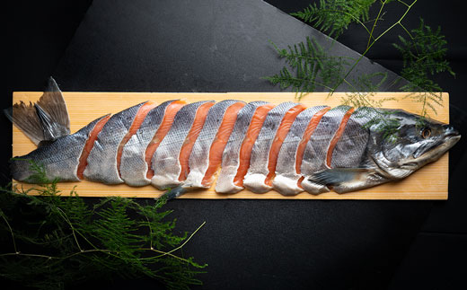 本格熟成 北海道産・秋鮭山漬（厚切切身）1尾分約2.0kg ふるさと納税 鮭 サケ F4F-0399