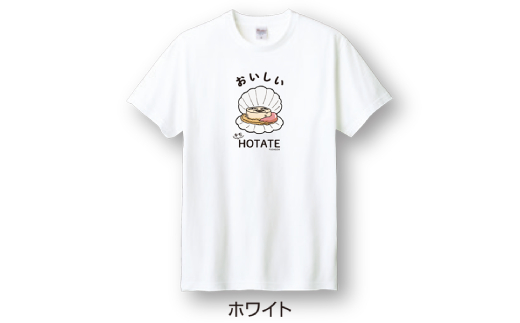 10-445 キモホタテグッズ(Tシャツ Mサイズ ホワイト・クリアファイル・シール）