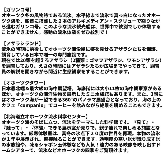 17-79 ガリンコ号3 IMERU 冬期運航 流氷クルーズ乗船券（3施設入場券セット）