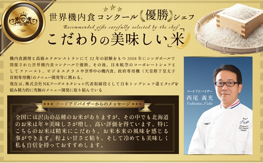 【予約】令和6年産【定期便(10kg×4カ月)】北海道産ななつぼし 五つ星お米マイスター監修【1601901】