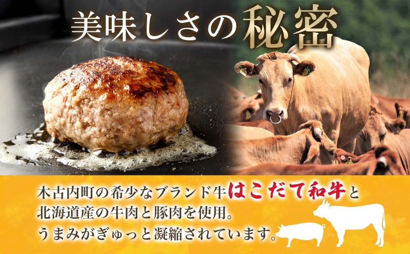  北海道 みそぎの郷 ハンバーグ 6個 ソース 付き 北海道産 和牛 はこだて和牛 あか牛 牛肉 豚肉 ビーフ ポーク 合挽 肉汁 ジューシー 本格 希少 国産 洋食 時短 簡単 人気 おかず 惣菜 個包装 お取り寄せ ギフト 冷凍 サンメイト 送料無料