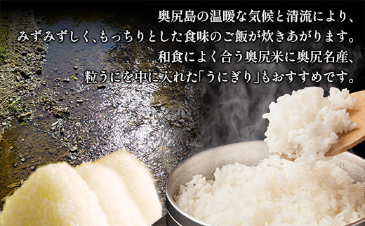 令和6年産奥尻産米「ふっくりんこ」15kg入り OKUI003