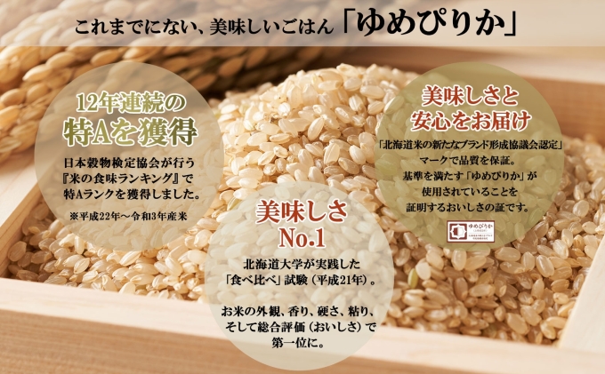 玄米12kg（3kg×4）　ホクレンゆめぴりか　ふるさと納税　北海道倶知安町