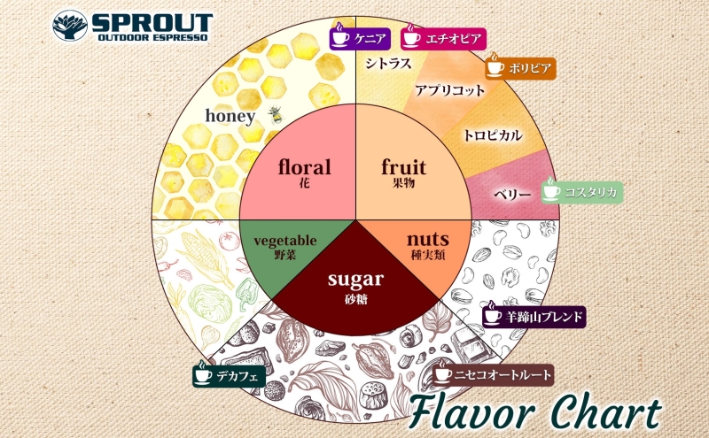 自家焙煎 オリジナル コーヒー 豆 2種 セット 計220g オートルート 羊蹄山 コーヒー豆 珈琲 飲み比べ ブレンド 飲料 専門店 ギフト グルメ カフェ ニセコ SPROUT 北海道 俱知安町