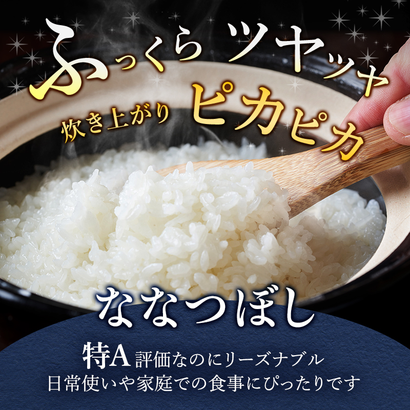 6ヵ月連続お届け　銀山米研究会の無洗米＜ななつぼし＞10kg