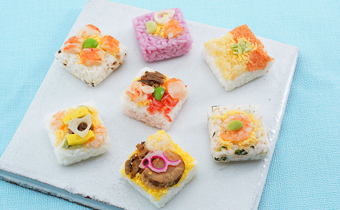 北海道 仁木 銀山米 ゆめぴりか 飾り寿司 12個 セット お祝い 花見 パーティー