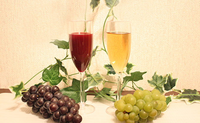 【3ヵ月定期便】プレミアム葡萄ジュース赤・白2種セット（計4本）