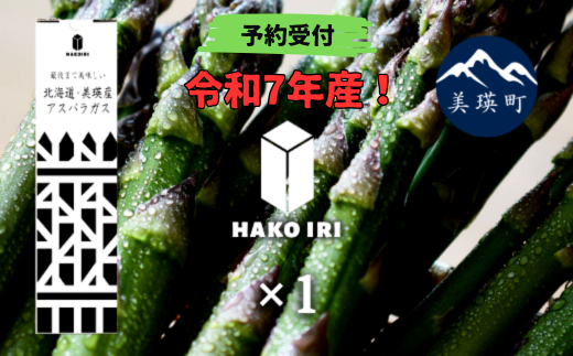 令和７年産！ 幻のアスパラ ラスノーブルHAKOIRI「畑発・冷蔵庫のドアポケット行」×1箱　墫乃字[010-196]