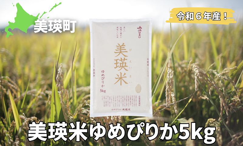 美瑛選果　令和６年産　美瑛米ゆめぴりか５kg[015-93]