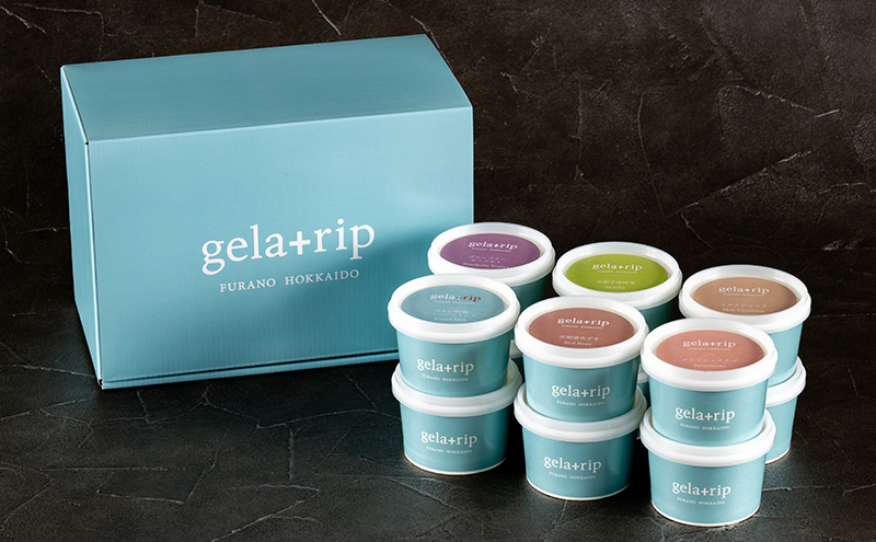 gelatrip's selection ジェラート12個 BOX 北海道 上富良野町 アイス アイスクリーム ジェラート デザート ギフト 贈呈 贈り物 ミルク 生乳 牛乳