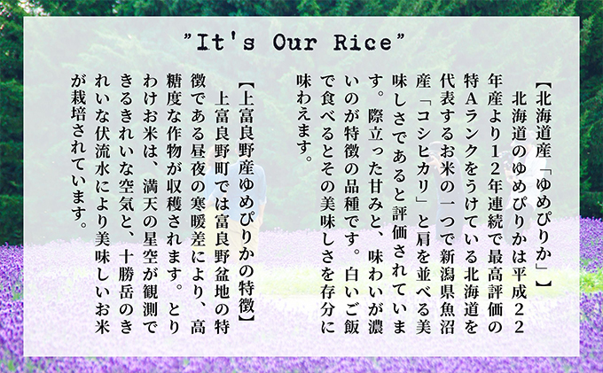 ◆3ヵ月連続定期便◆ゆめぴりか 無洗米 5kg /北海道 上富良野産 ～It's Our Rice～ 