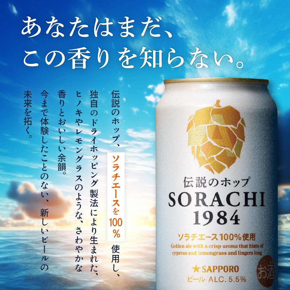 SORACHI 1984 1箱（350ml×12缶）株式会社 ヤマイチ 北海道 上富良野町 ソラチ1984 お酒 酒 飲み物 ビール 地ビール