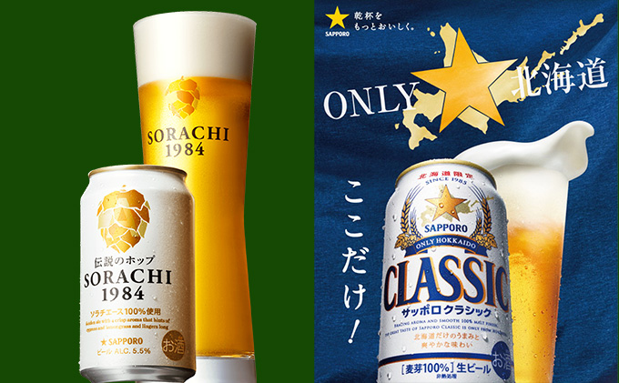 ビール 飲み比べセット SORACHI VS クラシック 48本 (各350ml×24本