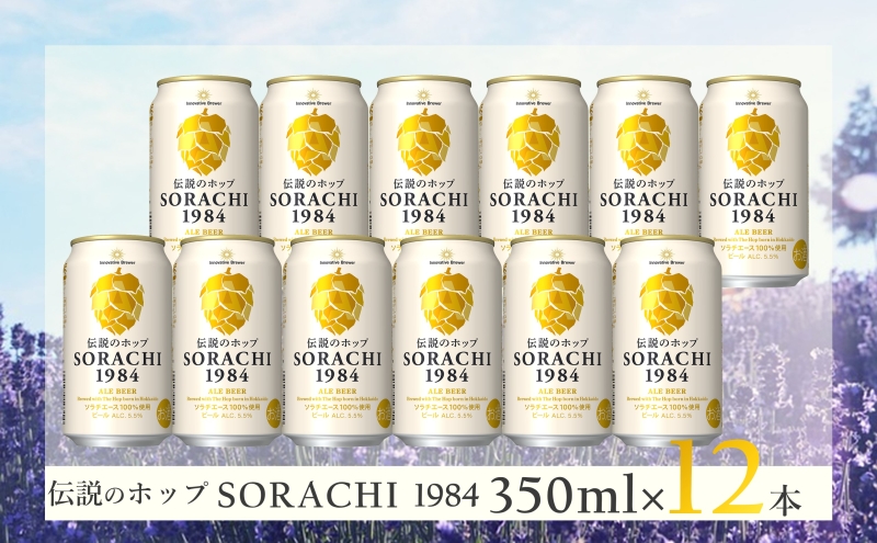 【3ヵ月連続定期便】北海道 上富良野町発祥 伝説のホップ SORACHI 1984 350ml×12缶 ソラチエース使用 サッポロ ビール クラフトビール 酒 アルコール 日用品 お酒