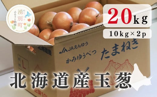 北海道産玉葱20kg !(10kg×2箱)たまねぎ 玉ねぎ 野菜 国産 産地直送 オホーツク 湧別町 道産野菜