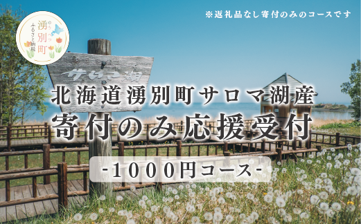 北海道湧別町 寄附のみの応援受付 1,000円コース（返礼品なし 寄附のみ 1000円）