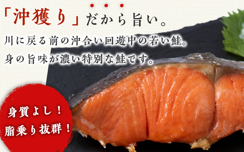 沖捕り紅鮭切身(3切×4パック)と沖捕り辛塩紅鮭切身（3切×4パック）食べ比べセット 北海道 鮭 魚 さけ 海鮮 サケ 切り身 おかず お弁当 冷凍 ギフト AQ054