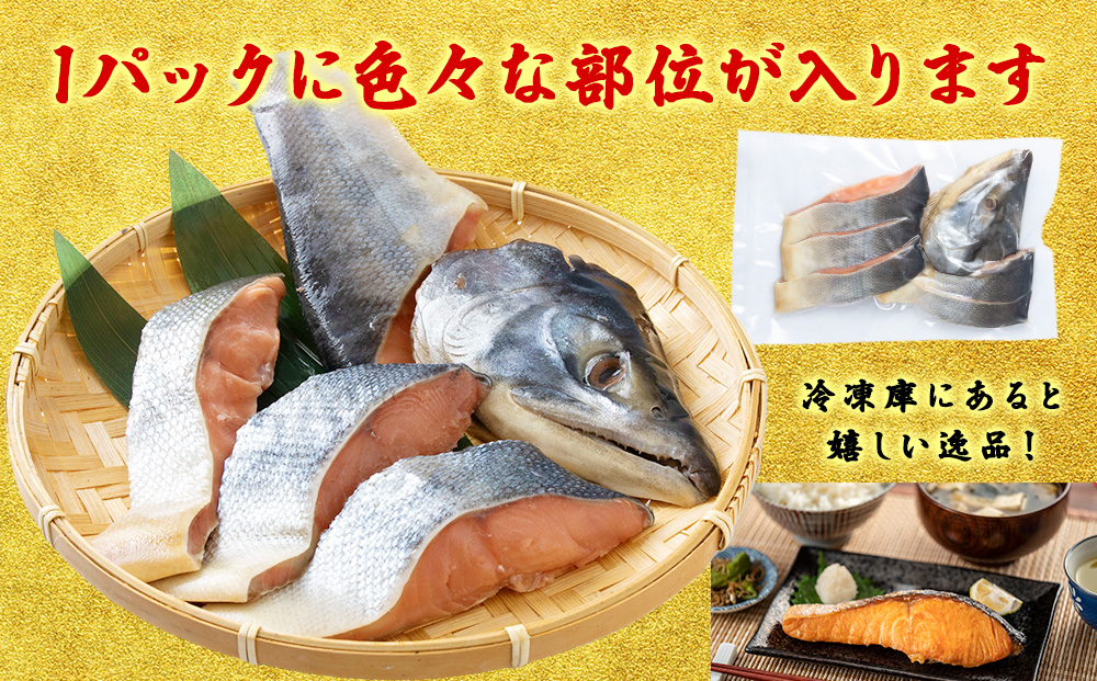 北海道産 新巻鮭 切り身 3kg 塩鮭 冷凍 鮭 しゃけ おかず お弁当 魚 海鮮 〈斉藤水産〉 AM085