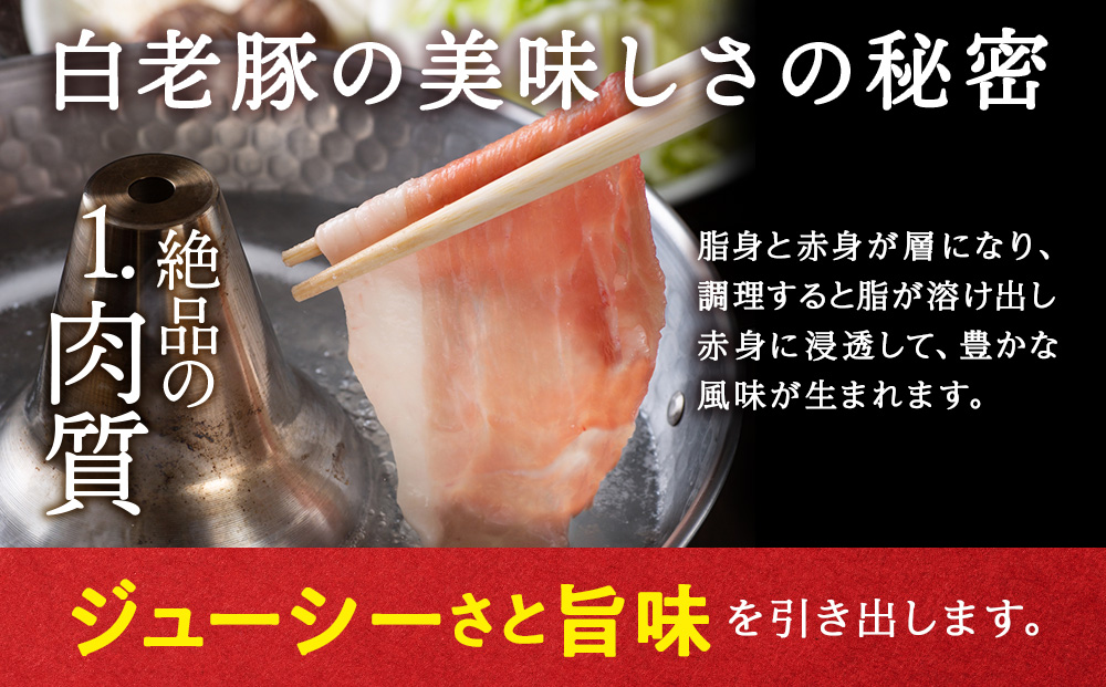 【定期便 3カ月】北海道産 白老豚 モモ スライス 400g×６パック セット 冷凍  豚肉 料理  BV061