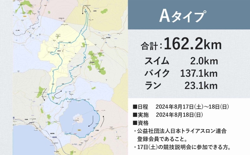 北海道トライアスロン 参加権 Aタイプ 既存コース スイム バイク ラン 水泳 自転車 ランニング 3種目 イベント 大会 ハードコース スポーツ レース 会員 経験者