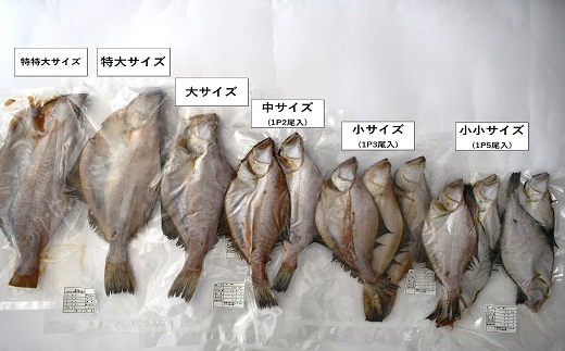 漁協の地魚一夜干し 宗八カレイ 大サイズ(5尾入)[02-1249]