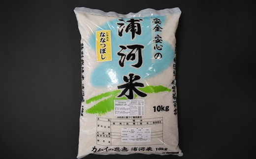 【令和5年産】浦河の特別栽培米「ななつぼし」玄米(10kg×1袋)定期便(全6回)[37-1174]