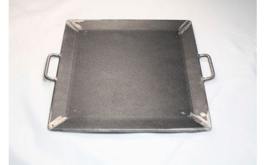 金属加工のプロがつくるBBQ用鉄板(縦25cm×横25cm/厚み6mm)