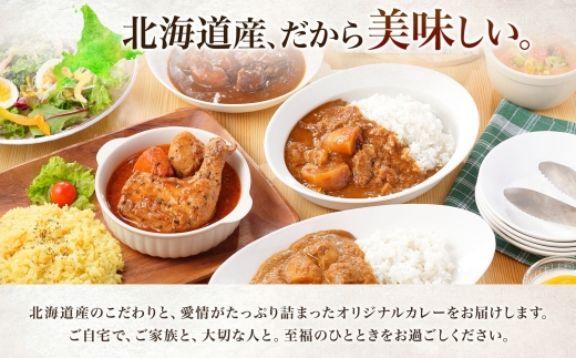 776.ポークカレー 10個 中辛 じゃがいも ポーク 豚 業務用 レトルトカレー 保存食 備蓄 まとめ買い 北海道 弟子屈町