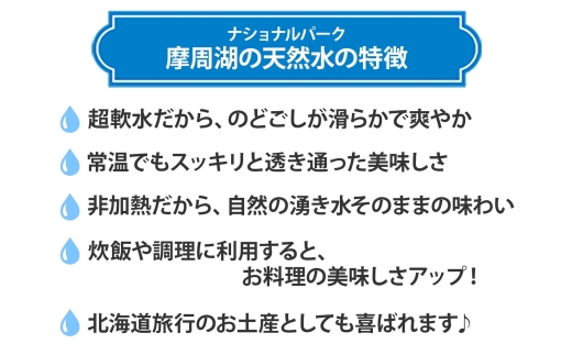 1819. 摩周湖の天然水 水 非加熱製法 500ml×40本 硬度 18.1mg/L ミネラルウォーター 飲料水 軟水 弱アルカリ性 湧水 備蓄 非常用 送料無料 北海道 弟子屈町 11000円