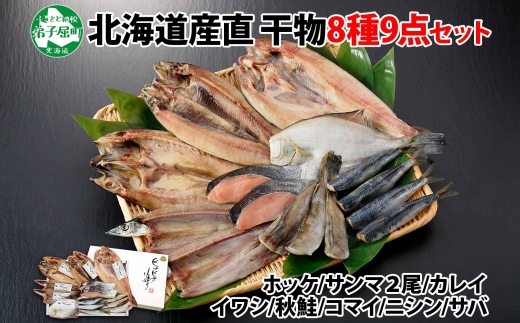 2918. ふっくらやわらか 干物 9点セット 魚介 海鮮 送料無料 北海道 弟子屈町