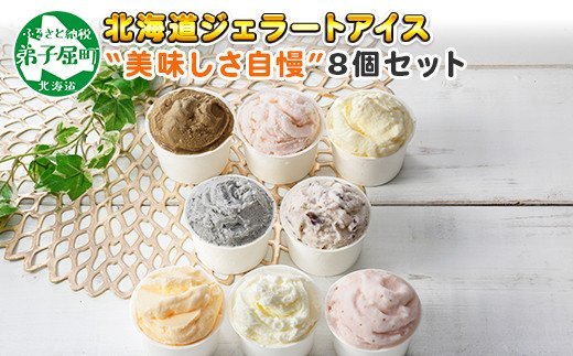 1335 アイスクリーム ジェラート 食べ比べ 8個 アイス 美味しさ 自慢 C セット 手作り 北海道 弟子屈町 ふるさとパレット 東急グループのふるさと納税