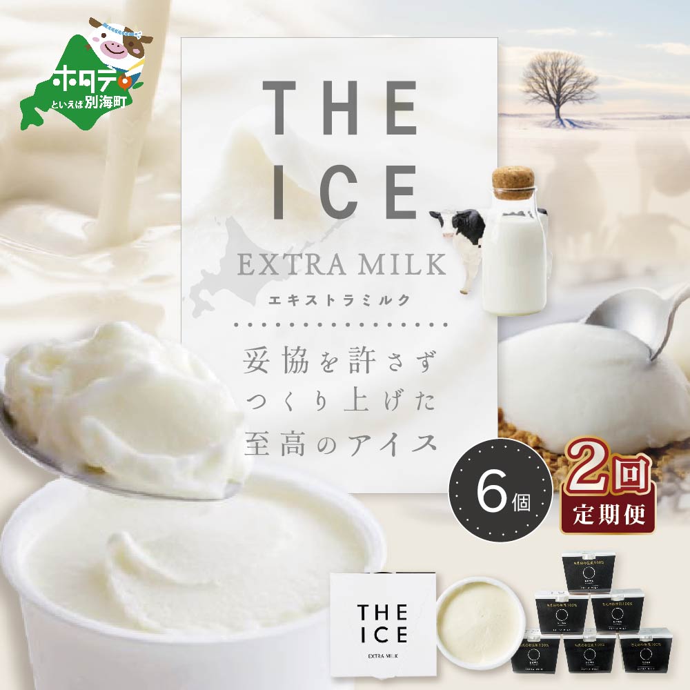 【毎月定期便】【THE ICE】エキストラミルク6個×2ヵ月定期便【be003-1065-100-2】