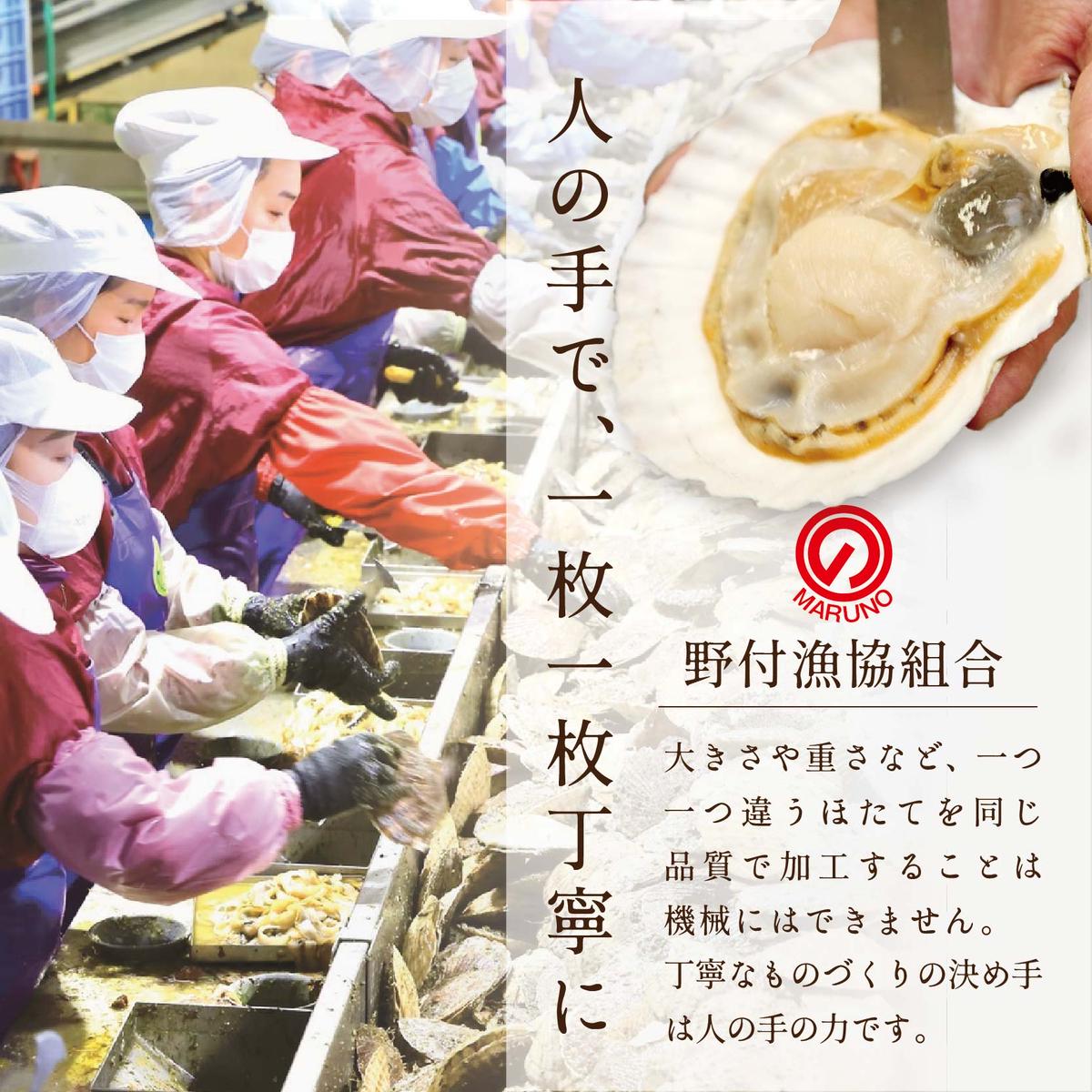 【毎月8ヶ月定期便】北海道 野付産 漁協直送 冷凍ホタテ 貝柱大粒ホタテ500ｇ【be018-0055-100-8】
