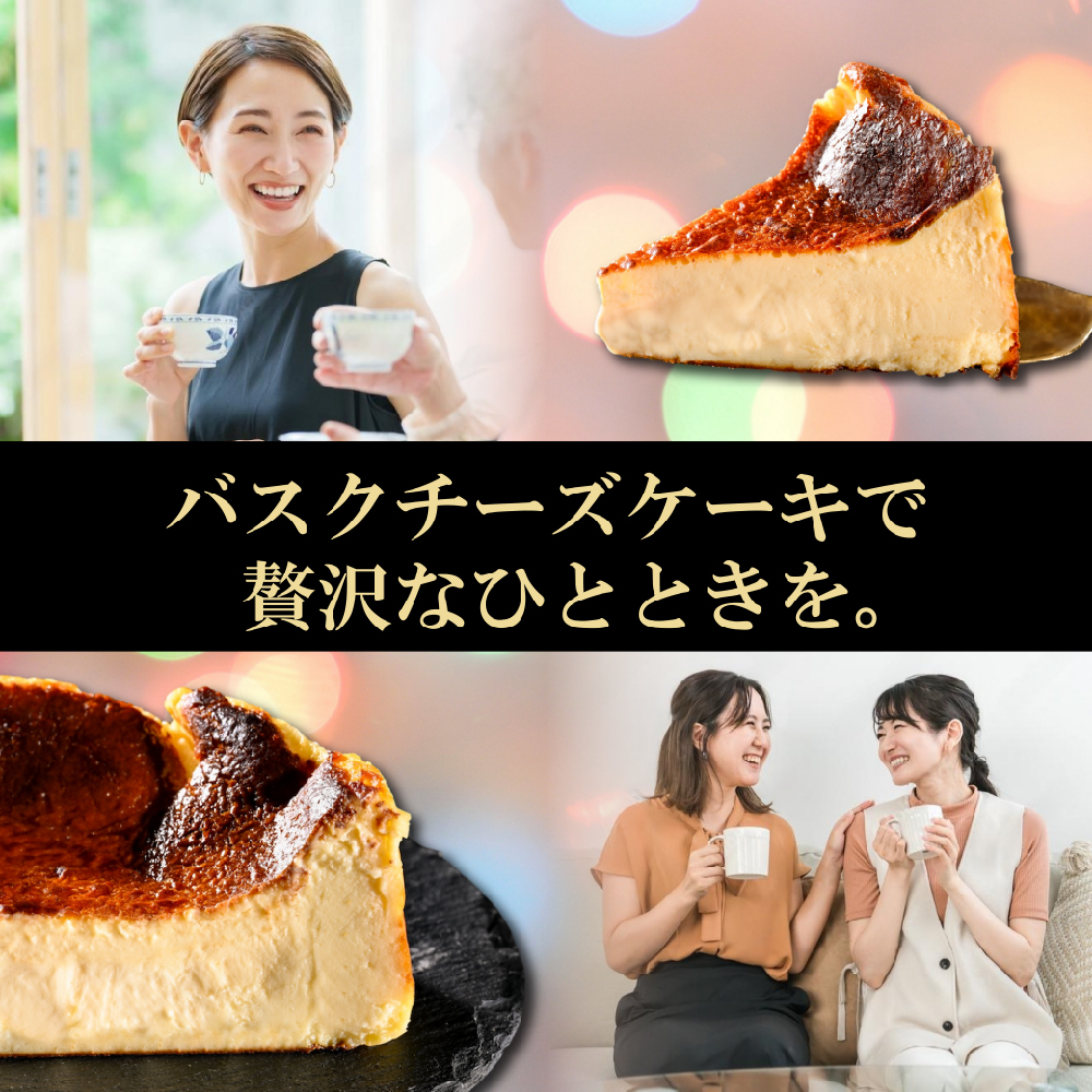 北海道チーズの濃厚バスクチーズケーキ 500g×1個【CM0000007】