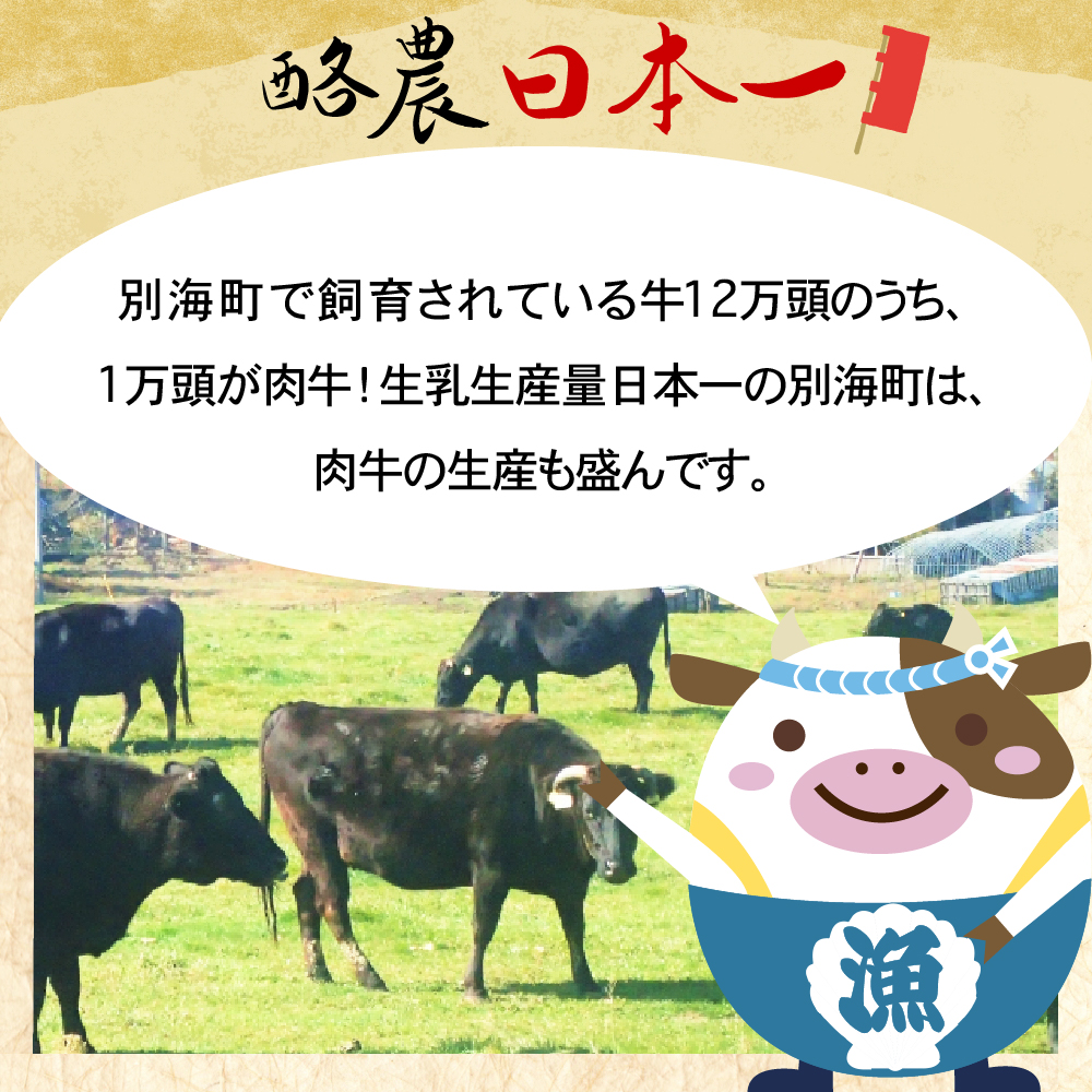 黒毛和牛「別海和牛」サイコロステーキ用500g【北海道別海町産】250g×2パック(ファームフーズ） 