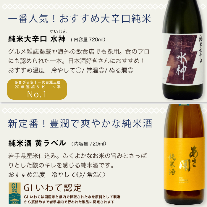 ＮＥＷ鉄板 日本酒 福袋720ml×5本　あさ開