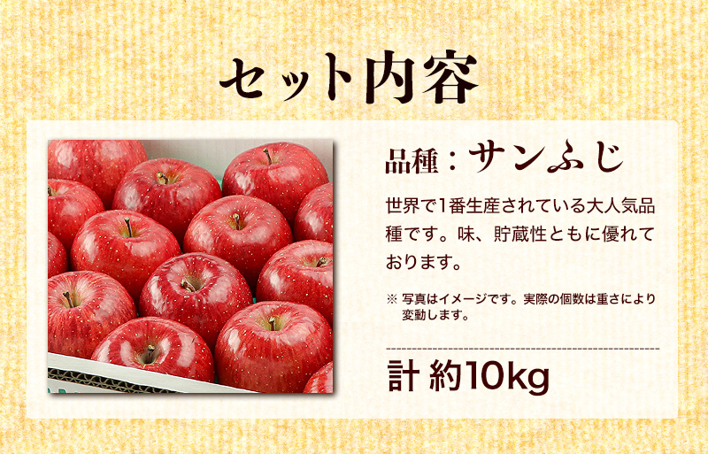 ふじむら農園のりんご（サンふじ）約10kg