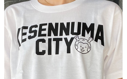 Tシャツ 気仙沼 KESENNUMA CITY Tシャツ ホヤぼーや入り Mサイズ ホワイト 1枚 ご当地Tシャツ メンズ レディス 半袖 お土産 / 愛隣オフセット印刷社 / 宮城県 気仙沼市