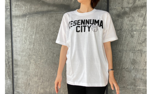 Tシャツ 気仙沼 KESENNUMA CITY Tシャツ ホヤぼーや入り Mサイズ ホワイト 1枚 ご当地Tシャツ メンズ レディス 半袖 お土産 / 愛隣オフセット印刷社 / 宮城県 気仙沼市