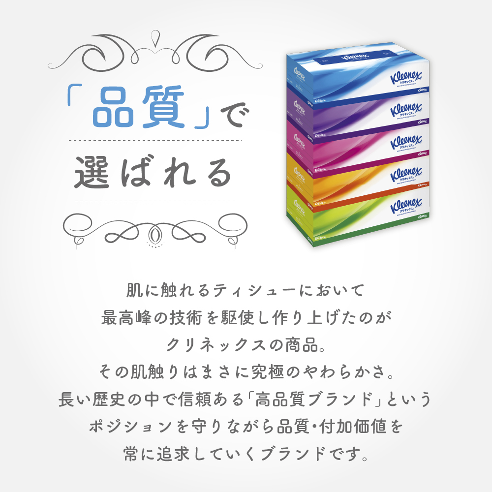 ティッシュ クリネックス ティシュー 1ケース （5箱入×12パック） ティッシュペーパー セット 柔らかい 節約 日用品 日用雑貨 消耗品 備蓄 備蓄品 備蓄用 防災 災害 ボックスティッシュ テッシュ ペーパー ローリングストック 宮城 岩沼市