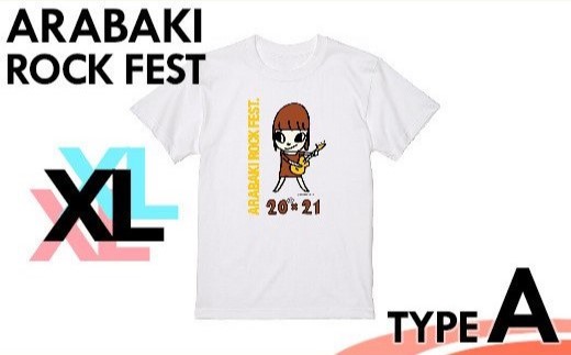 ARABAKI ROCK FEST. オフィシャルTシャツA <ホワイト：サイズXL