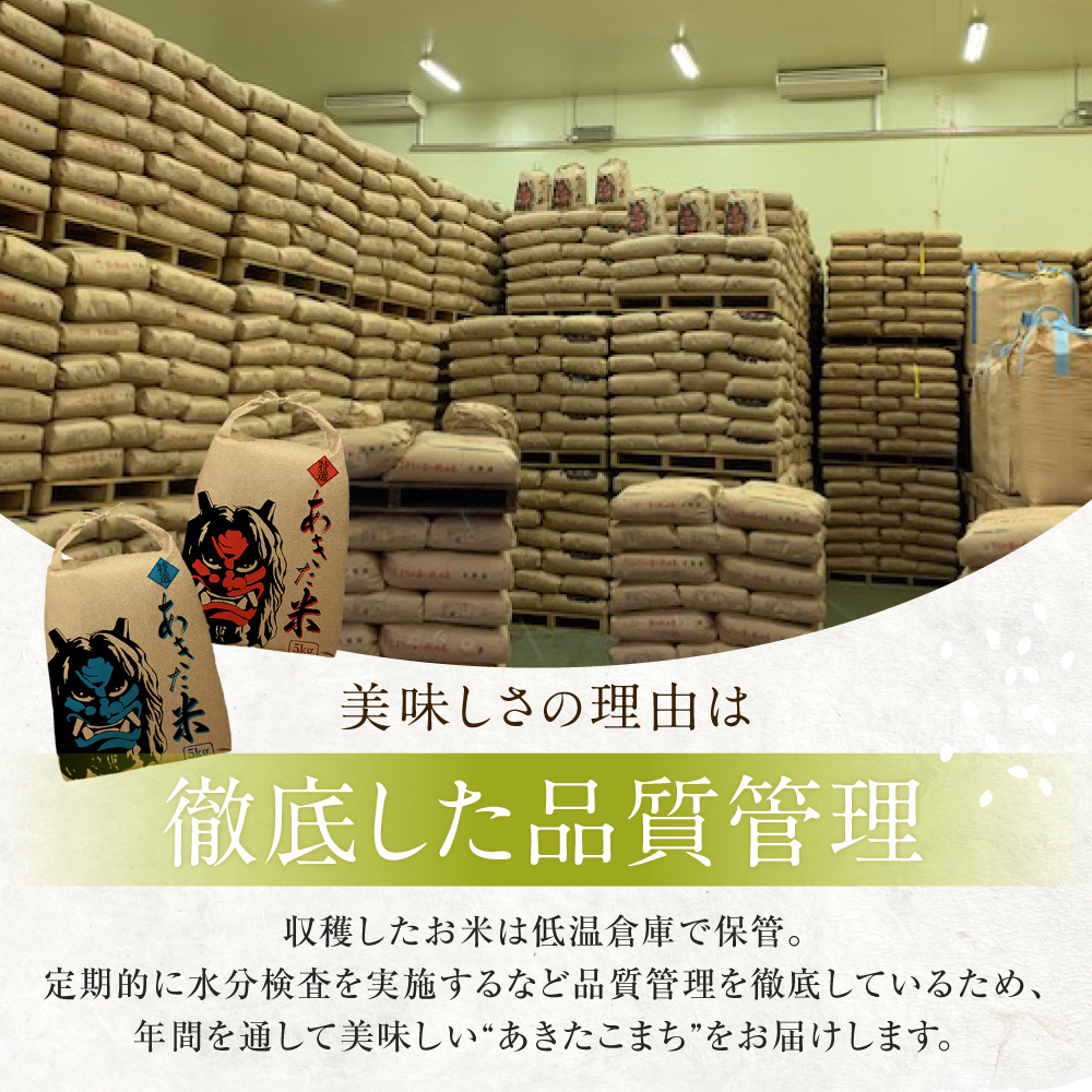 定期便 令和5年産 あきたこまち 精米 10kg（5kg×2袋）3ヶ月連続発送（合計 30kg）秋田県 男鹿市