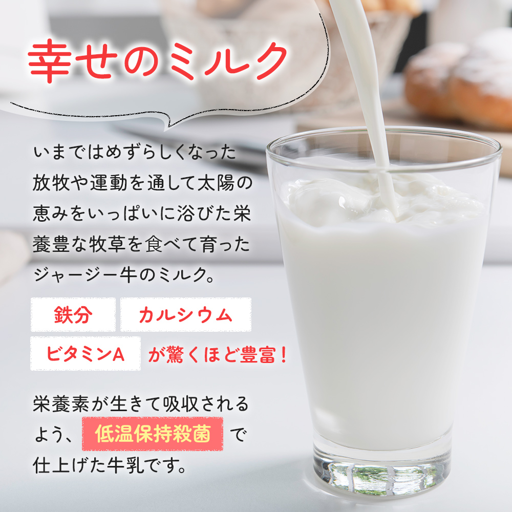 土田牧場 幸せのミルク（ジャージー 牛乳）6ヶ月 定期便 900ml×3本