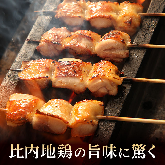 秋田県産比内地鶏肉 焼き鳥の定期便(30本×12ヶ月)(焼鳥 12ヶ月もも肉 むね肉)